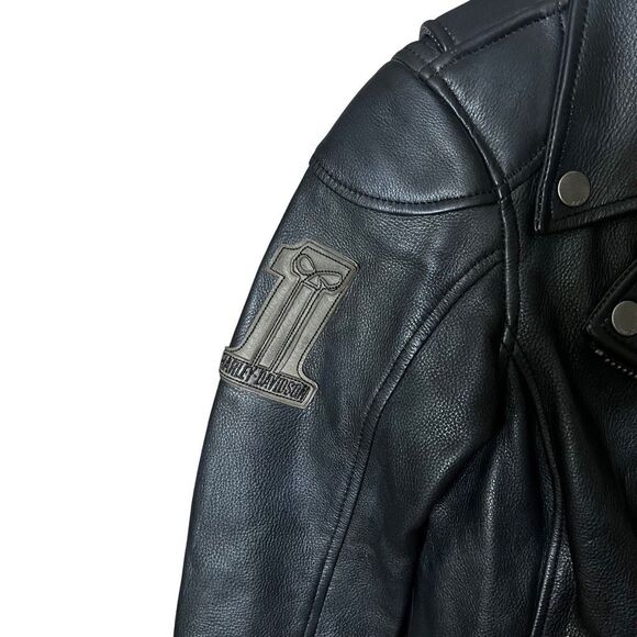 NWT Harley-Davidson Womens Leather Motorcycle Jacket Small - Picture 2 of 6